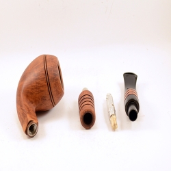 Hygrocool Smoking Pipe Greek Briar 9mm Filter No640B