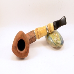 Hygrocool Smoking Pipe Greek Briar 9mm Filter Model 116C