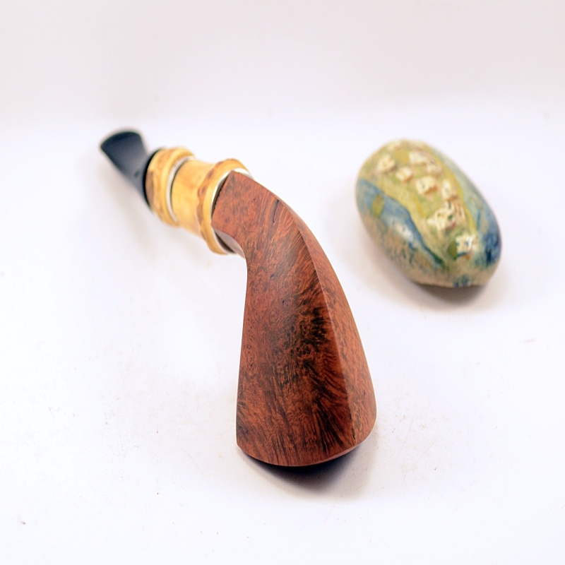 Hygrocool Smoking Pipe Greek Briar 9mm Filter Model 116C