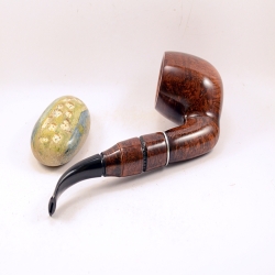 Hygrocool Smoking Pipe Greek Briar 9mm Filter Model 124B