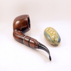 Hygrocool Smoking Pipe Greek Briar 9mm Filter Model 124B