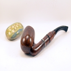Hygrocool Smoking Pipe Greek Briar 9mm Filter Model 124B