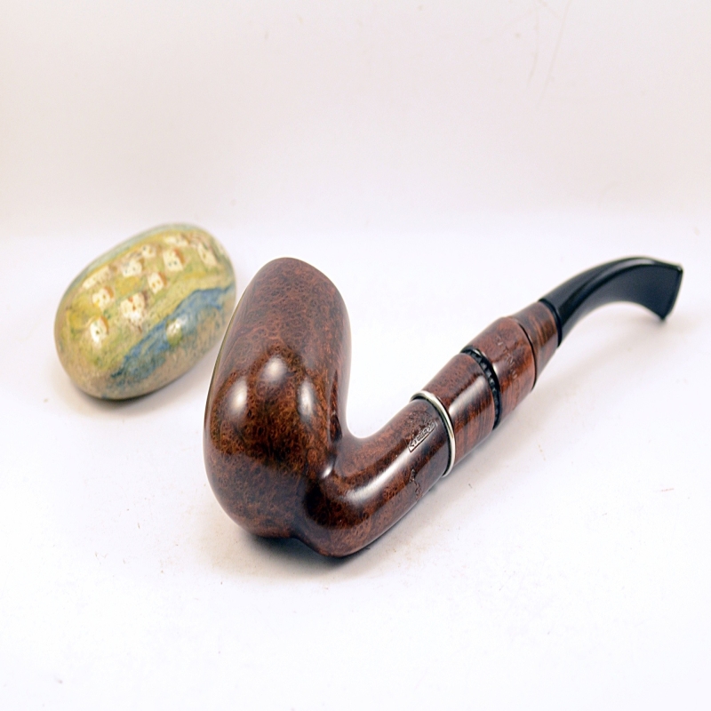 Hygrocool Smoking Pipe Greek Briar 9mm Filter Model 124B