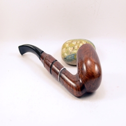 Hygrocool Smoking Pipe Greek Briar 9mm Filter Model 124B