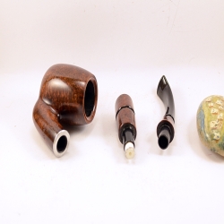 Hygrocool Smoking Pipe Greek Briar 9mm Filter Model 124B
