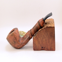 Hygrocool Angular Smoking Pipe Greek Briar 9mm Filter Model 916