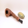 Hygrocool Angular Smoking Pipe Greek Briar 9mm Filter Model 916