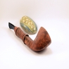 Hygrocool Angular Smoking Pipe Greek Briar 9mm Filter Model 916