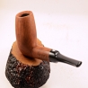 Billiard Straight Smoking Pipe Greek Briar No Filter Alexander Model 121B
