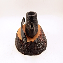 Bent Volcano Smoking Pipe Greek Briar No Filter Alexander Model 113B