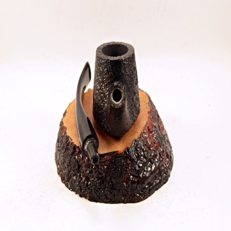 Bent Volcano Smoking Pipe Greek Briar No Filter Alexander Model 113B