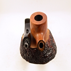 Squat Semi Bent Smoking Pipe Greek Briar No Filter Alexander
