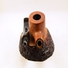 Squat Semi Bent Smoking Pipe Greek Briar No Filter Alexander