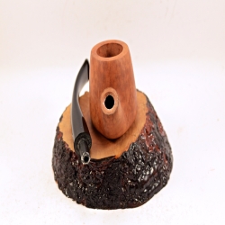 Bent Volcano Smoking Pipe Greek Briar No Filter Alexander Model 113B