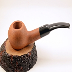 Squat Semi Bent Smoking Pipe Greek Briar No Filter Alexander
