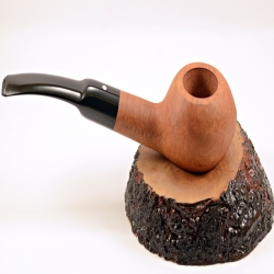 Squat Semi Bent Smoking Pipe Greek Briar No Filter Alexander