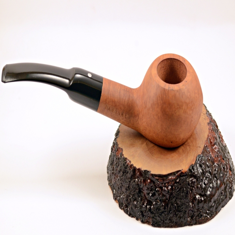 Squat Semi Bent Smoking Pipe Greek Briar No Filter Alexander