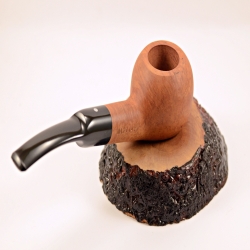 Squat Semi Bent Smoking Pipe Greek Briar No Filter Alexander