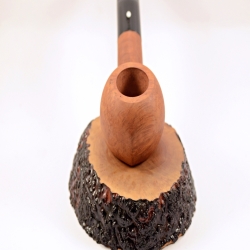Squat Semi Bent Smoking Pipe Greek Briar No Filter Alexander