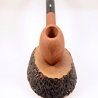 Squat Semi Bent Smoking Pipe Greek Briar No Filter Alexander