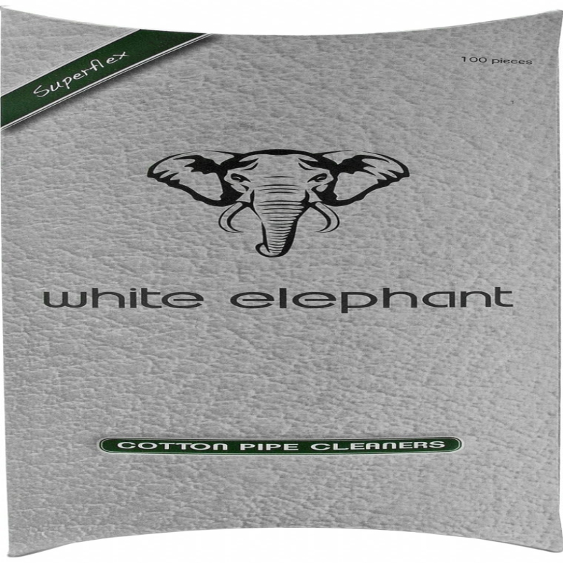White Elephant Cotton Pipe Cleaners