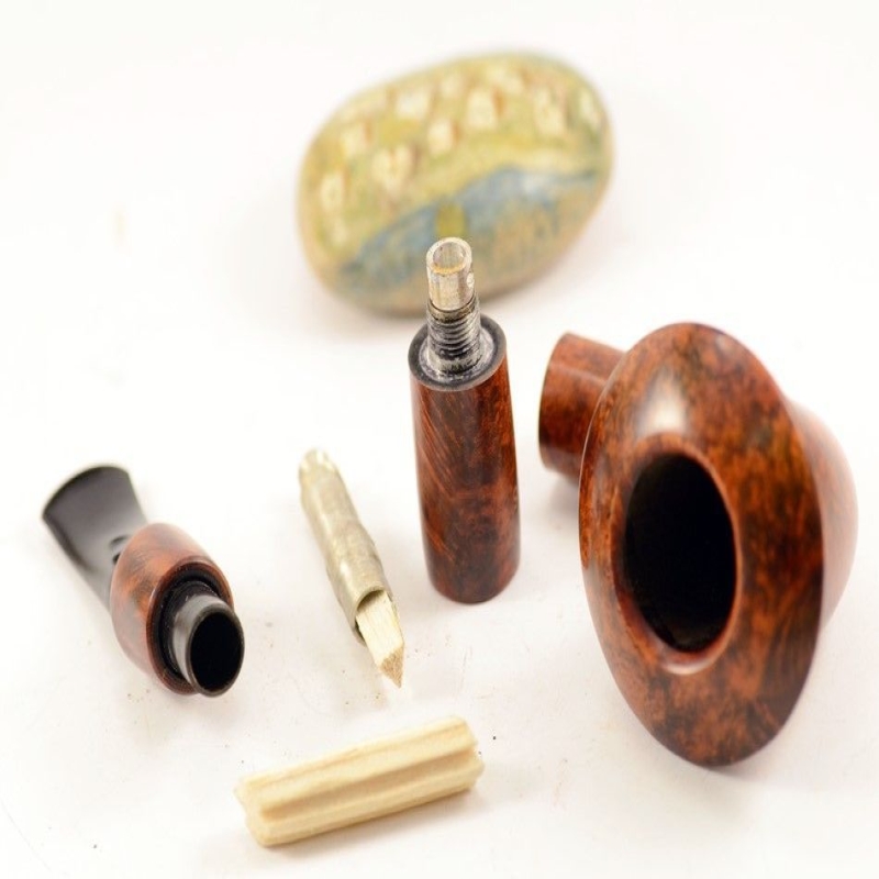 Hygrocool Calabash Smoking Pipe Greek Briar 9mm Filter Model 642