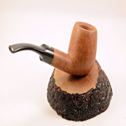 Billiard Semi Bent  Smoking Pipe Greek Briar Alexander Grade A