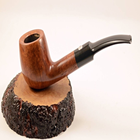 Billiard Semi Bent  Smoking Pipe Greek Briar Alexander Grade C