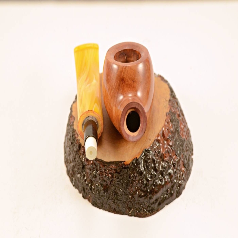 Apple Semi Bent 9mm Filter Smoking Pipe Greek Briar Alexander