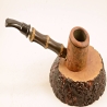 Poker Semi Bent Bamboo 9mm Filter Greek Briar Smoking Pipe Alexander