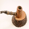 Poker Semi Bent Bamboo 9mm Filter Greek Briar Smoking Pipe Alexander