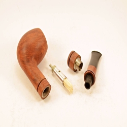Hygrocool Billiard Smoking Pipe Greek Briar 9mm Filter Model 910B