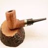 Pot Straight Smoking Pipe Greek Briar No Filter Alexander Model 87B