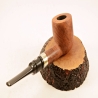 Pot Straight Smoking Pipe Greek Briar No Filter Alexander Model 87B