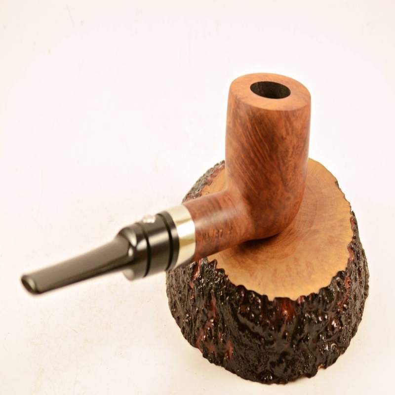 Pot Straight Smoking Pipe Greek Briar No Filter Alexander Model 87B