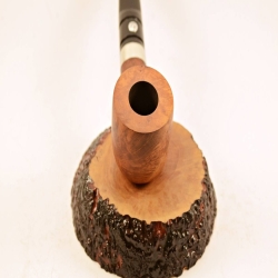 Pot Straight Smoking Pipe Greek Briar No Filter Alexander Model 87B