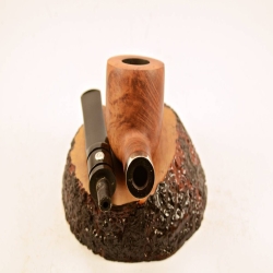 Pot Straight Smoking Pipe Greek Briar No Filter Alexander Model 87B