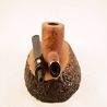 Pot Straight Smoking Pipe Greek Briar No Filter Alexander Model 87B