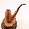 Bent Billiard 6mm Filter Smoking Pipe Greek Briar Alexander