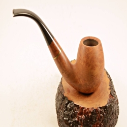 Bent Billiard 6mm Filter Smoking Pipe Greek Briar Alexander