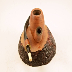 Bent Billiard 6mm Filter Smoking Pipe Greek Briar Alexander