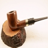 Pot Straight Smoking Pipe Greek Briar No Filter Alexander Model 71C