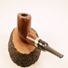 Pot Straight Smoking Pipe Greek Briar No Filter Alexander Model 71C