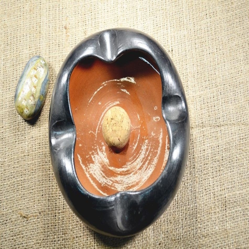 Round Ceramic Pipe Ashtray