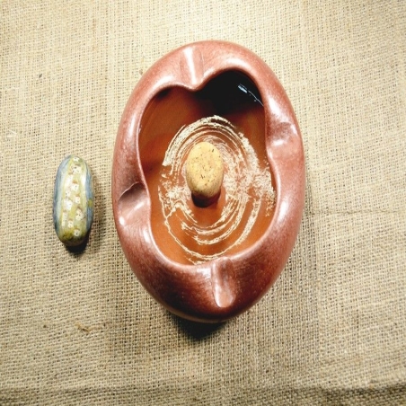 Round Ceramic Pipe Ashtray