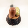 Rhodesian Semi Bent Smoking Pipe Greek Briar Alexander