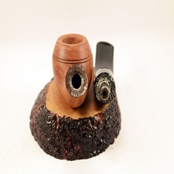 Rhodesian Semi Bent Smoking Pipe Greek Briar Alexander