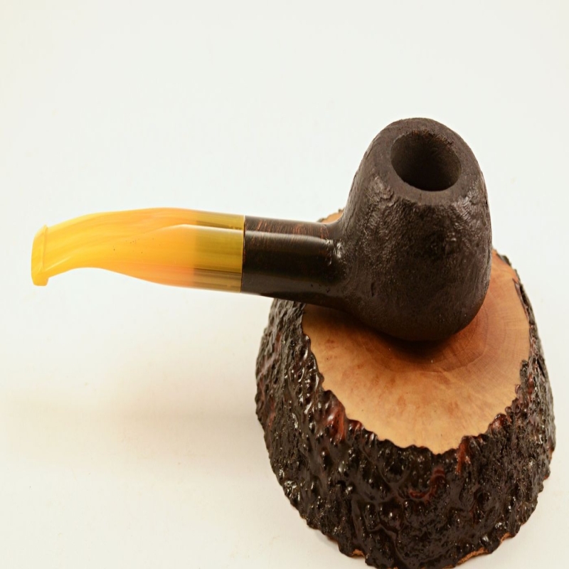 Prince Semi Bent  Smoking Pipe Greek Briar No Filter Alexander