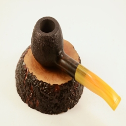 Prince Semi Bent  Smoking Pipe Greek Briar No Filter Alexander