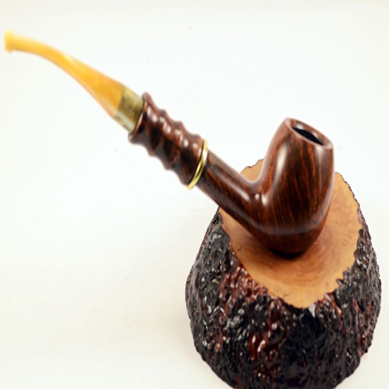 Hygrocool Master Smoking Pipe Greek Briar 9mm Filter Model 566D